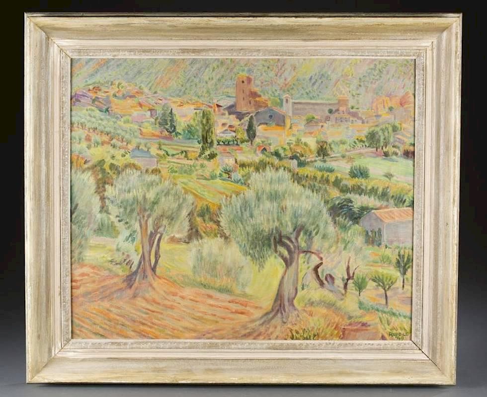 Appraisal: Alice Riddle Impressionist landscape o c Riddle Alice United States