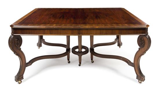 Appraisal: Sale Lot A Louis Philippe Style Rosewood Dining Table th