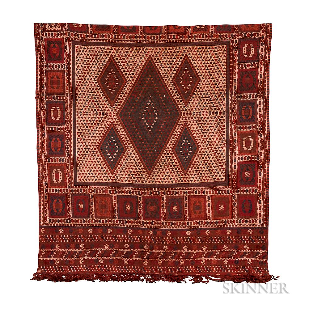 Appraisal: East Anatolian Jajim Rug East Anatolian Jajim Rug Turkey c