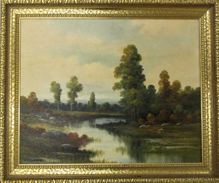 Appraisal: WILLIAM J ENGELHARDT OIL ON BOARD California Illinois - Autumn