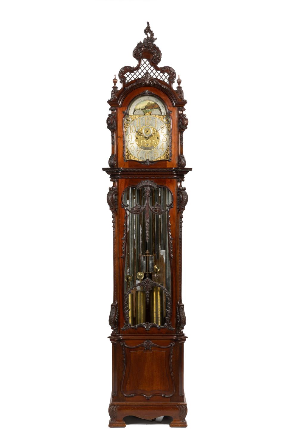 Appraisal: An English S Smith and Son longcase clock First-quarter th