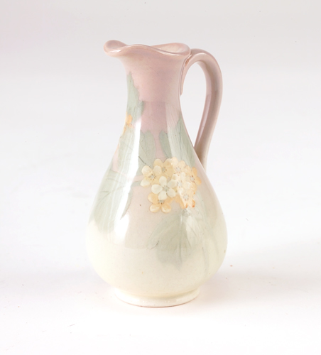 Appraisal: ROOKWOOD Rare miniature Iris glaze pitcher painted by Sarah Sax