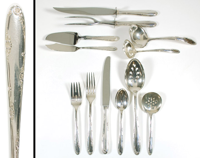 Appraisal: TOWLE STERLING SILVER FLATWARE SET with case fifty-one piece set