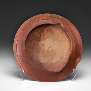 Appraisal: Neil Tetkowski American b Untitled Disk circa stoneware signed on