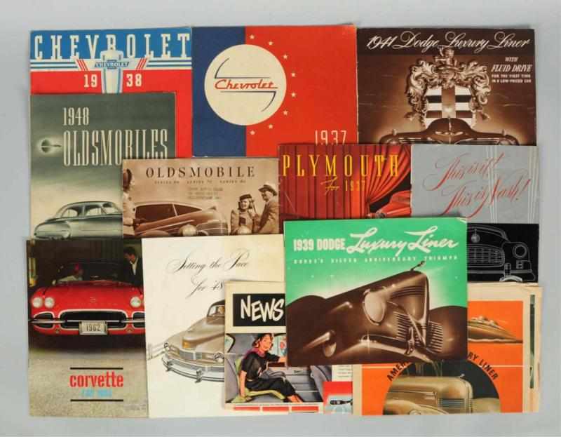 Appraisal: Lot of American Car Brochures Catalogs s to s Condition