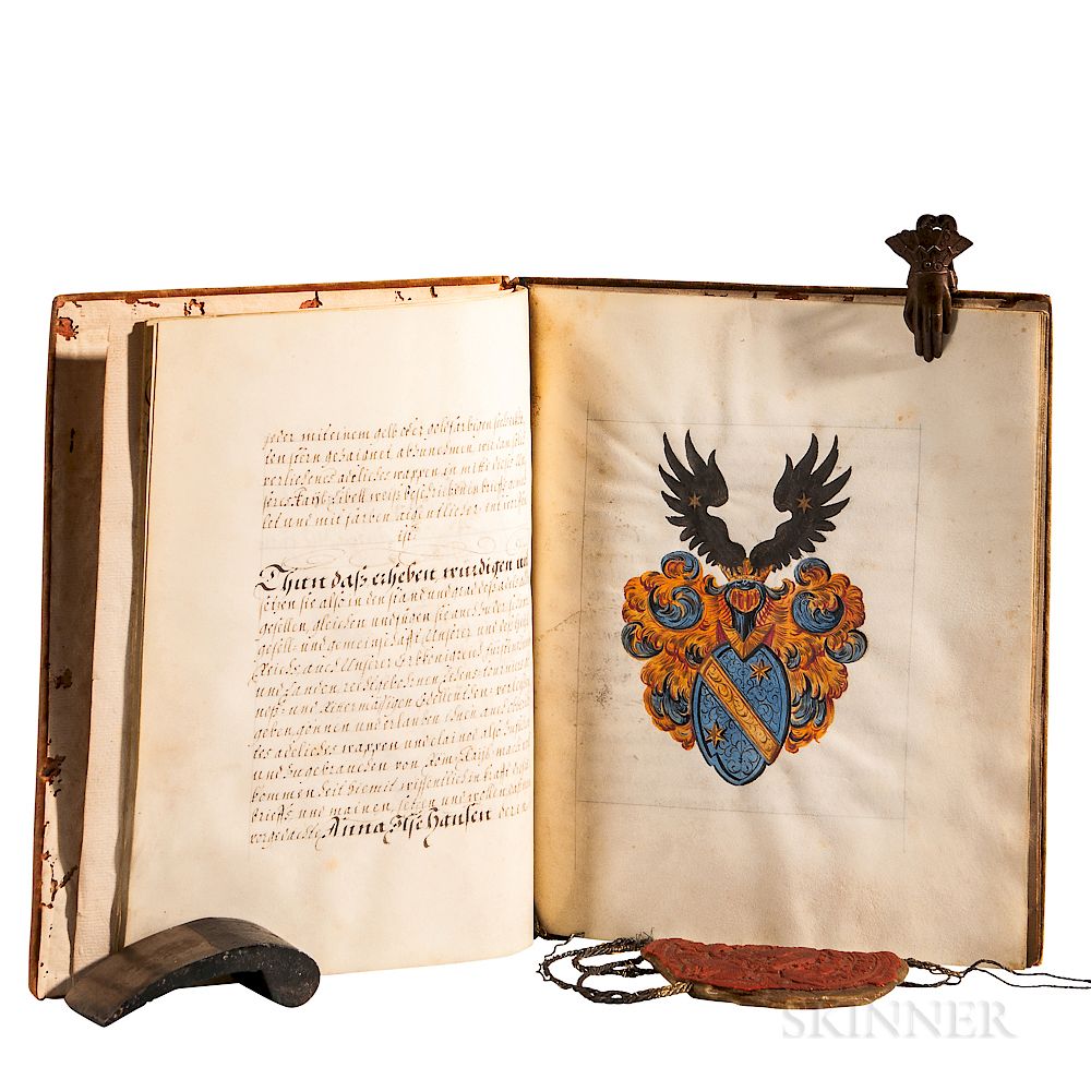 Appraisal: Leopold I Holy Roman Emperor - Signed Patent of Nobility