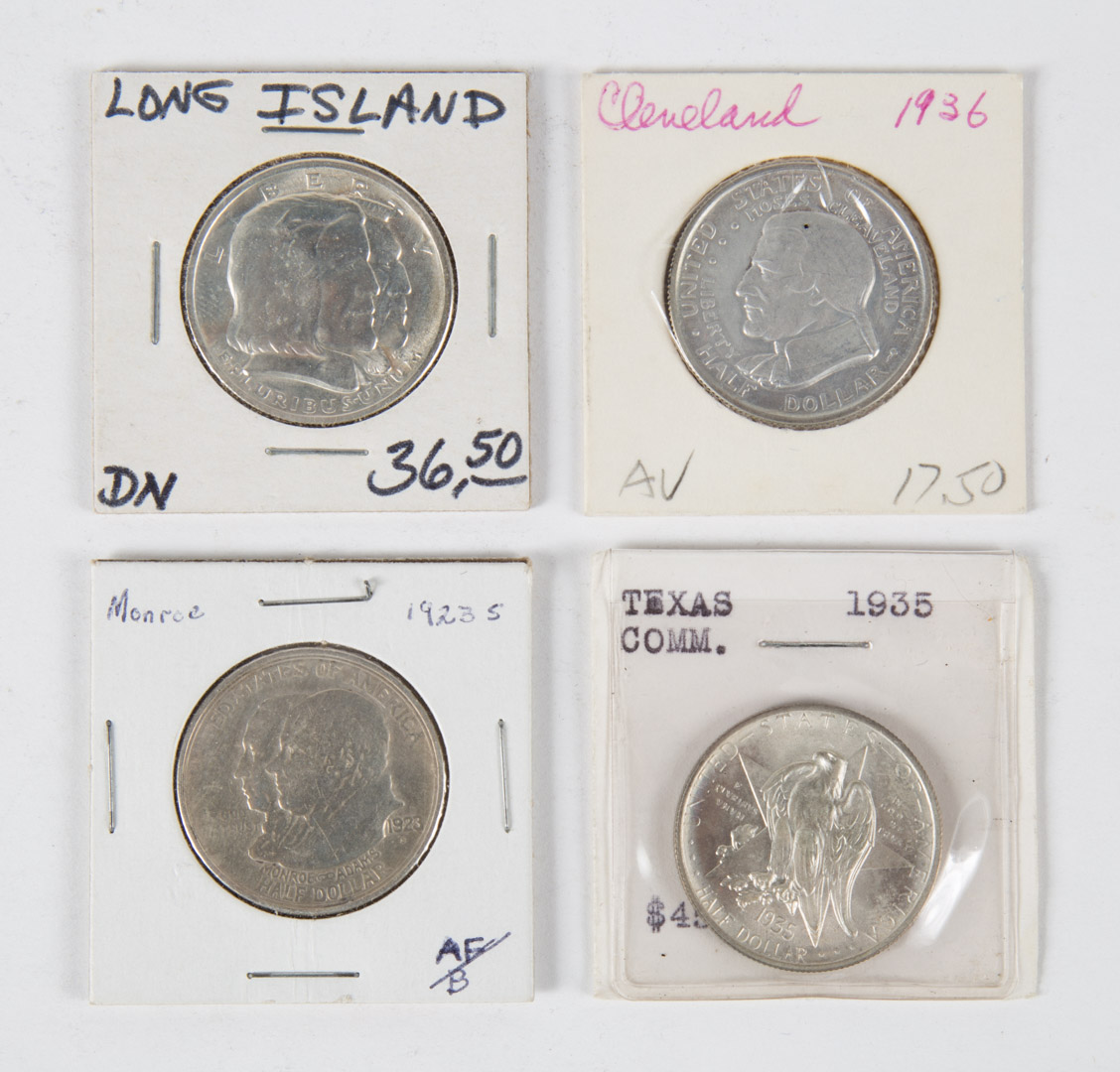 Appraisal: USA Commemorative Half Dollars s- Four Commemorative half dollars a