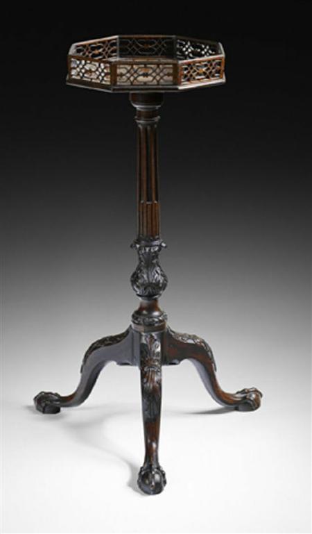 Appraisal: A George III mahogany kettle stand In the manner of