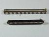 Appraisal: LOT OF BAR PINS - TWO ANTIQUE K GOLD BAR