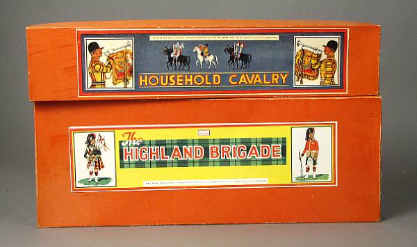 Appraisal: Collection of British Manufactured Soldiers Lot includes Johill boxed Household