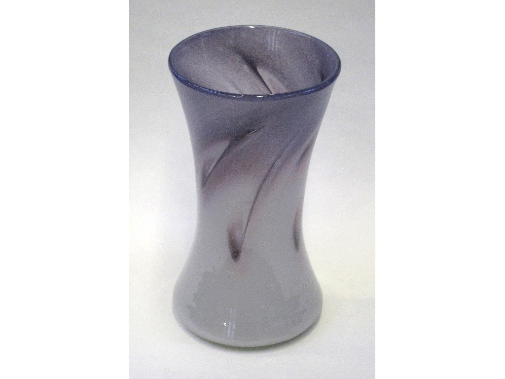 Appraisal: Vasart purple glass vase signed to base