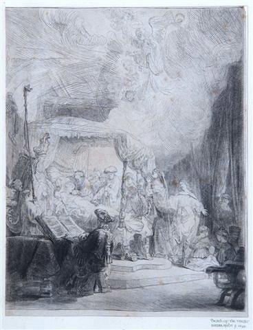 Appraisal: REMBRANDT HARMENSZ VAN RIJN - - 'The Death of The