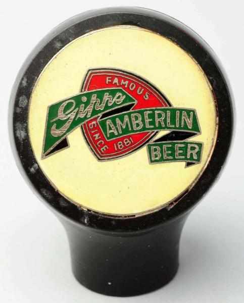 Appraisal: Gipps Amberlin Beer Tap Knob Wear to face and tap