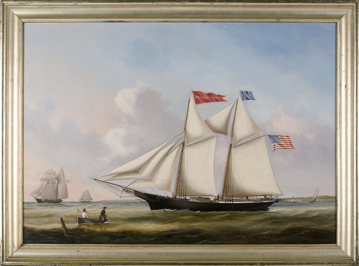 Appraisal: THE AMERICAN TOPSAIL SCHOONER quot AURELIA P HOWE quot ATTRIBUTED