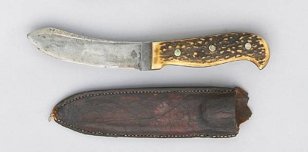 Appraisal: A San Francisco skinning knife by Michael Price Sharply curved