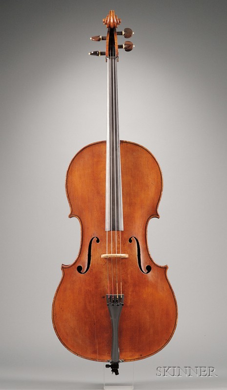 Appraisal: French Violoncello Emile Laurent Bordeaux length of two-piece back in