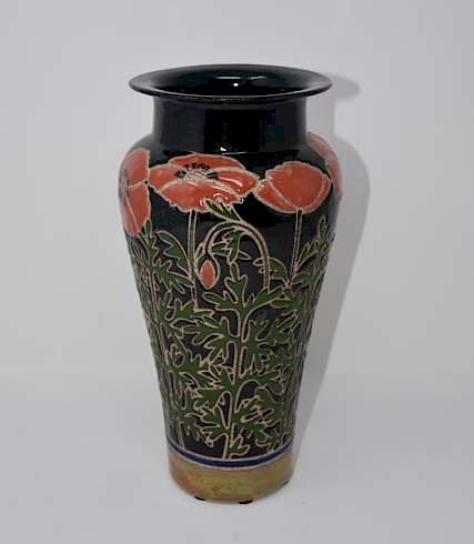 Appraisal: Cathra-Anne Barker vase Cathra-Anne Barker vase Condition Condition reports for