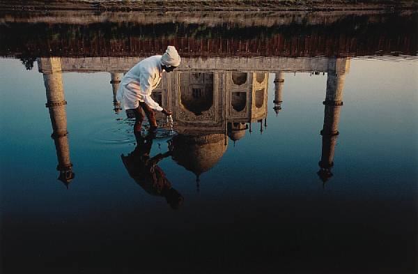 Appraisal: Steve McCurry American born Reflection Taj Mahal Agra India Chromogenic