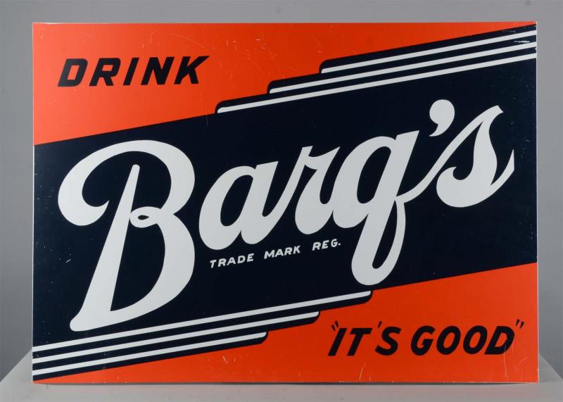 Appraisal: Lot of Barq's Tin Advertising Signs These single sided tin