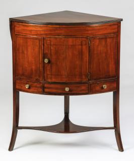 Appraisal: George III style washstand w lift top George III style