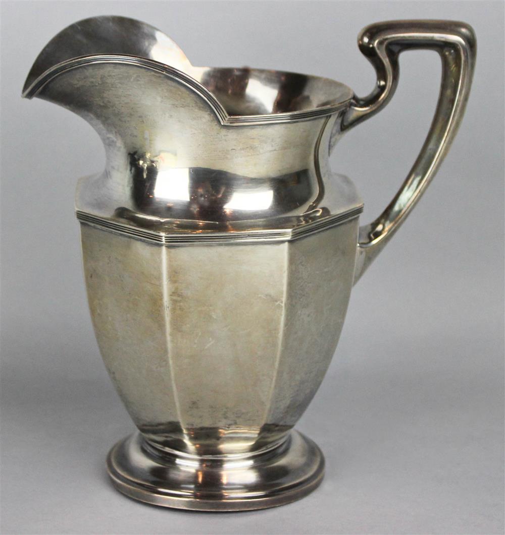 Appraisal: AMERICAN SILVER WATER PITCHER mark possibly for United States Silver