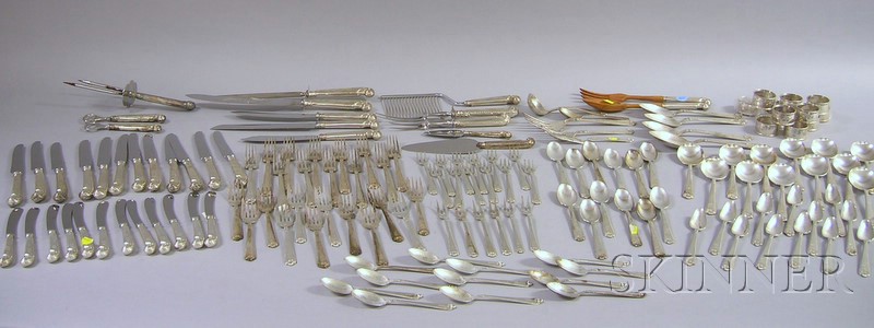 Appraisal: Birks Sterling Partial Flatware Service for Twelve George II pattern