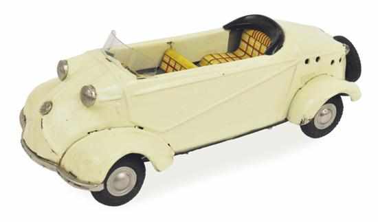 Appraisal: RARE BANDAI MESSERSCHMITT TG CONVERTIBLE Japanese wheel tiger friction powered