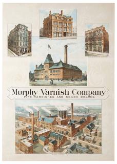 Appraisal: Murphy Varnish Company Newark ca s Colorful lithographed illustrations of