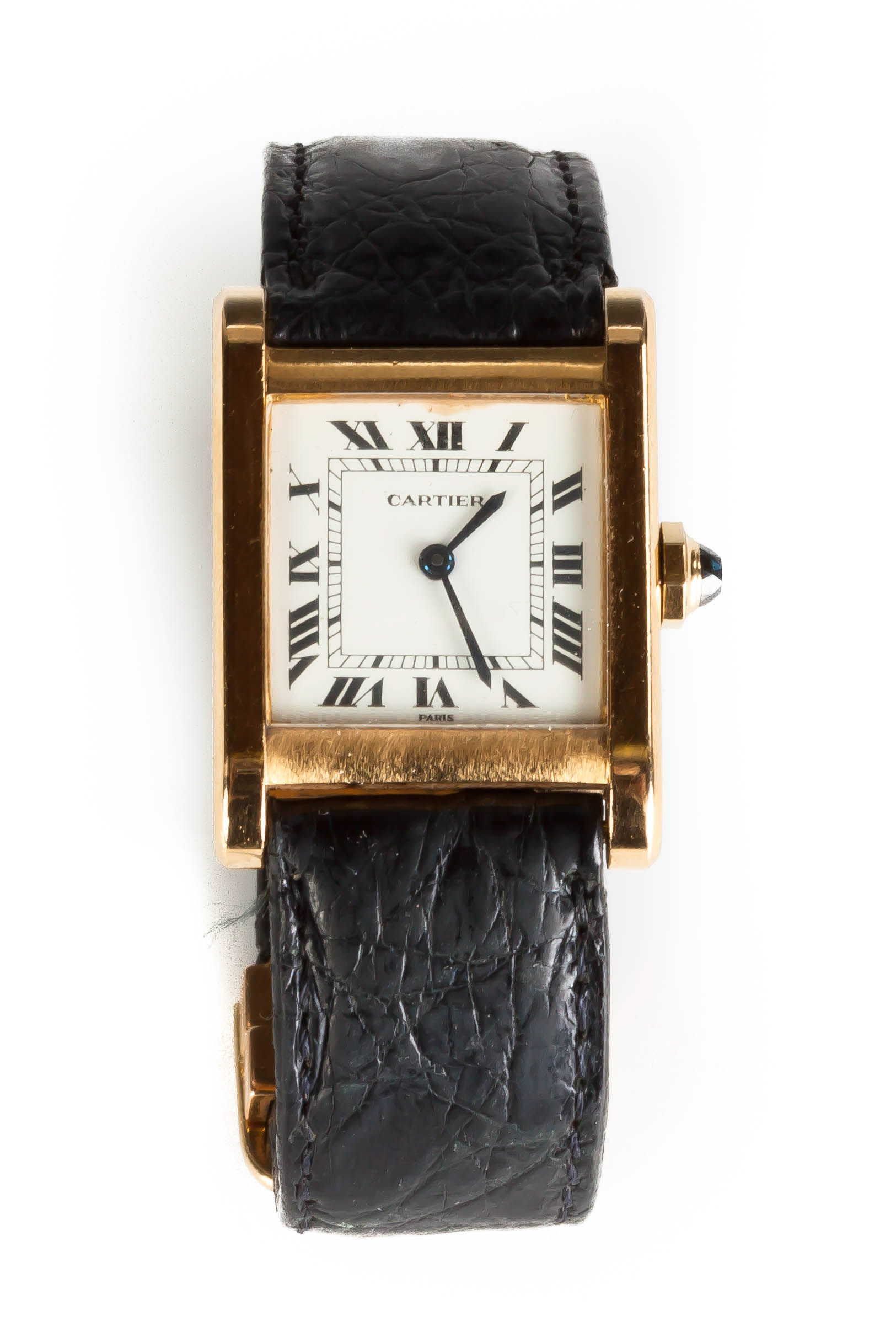 Appraisal: Cartier Paris Ladies Wrist Watch Series Tank Marked K Deploant