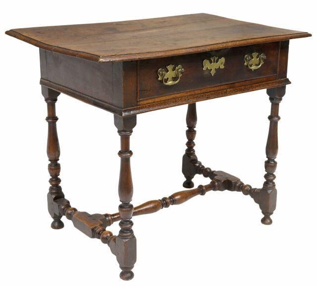 Appraisal: English oak lowboy side table th th c having a