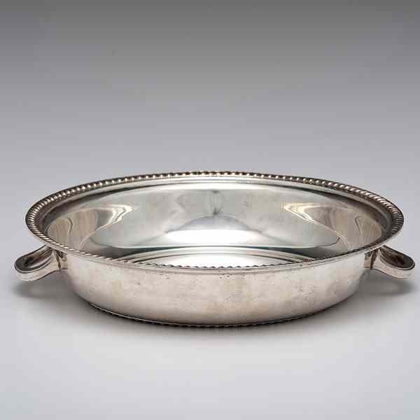 Appraisal: German WWII Hermann Goering Silver-Plated Serving Dish This silver-plated serving