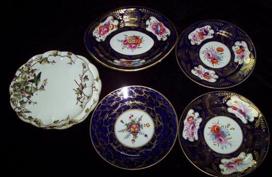 Appraisal: A th Century part dessert service comprising oval dish and