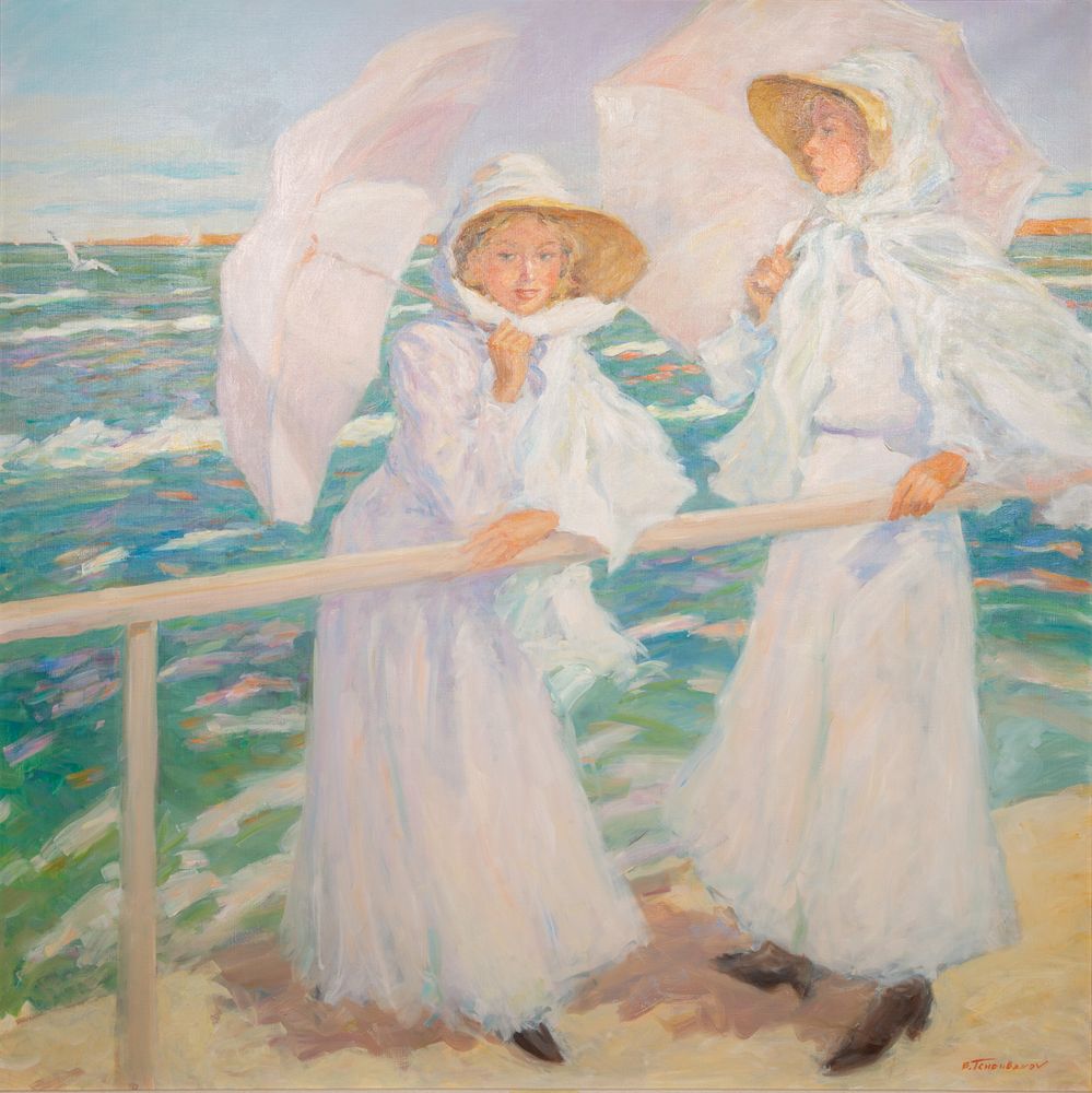 Appraisal: BORIS CHUBANOV RUSSIAN-FRENCH B BORIS CHUBANOV RUSSIAN-FRENCH B Deux soeurs