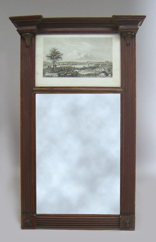 Appraisal: Two similar Sheraton mirrors l w and l w