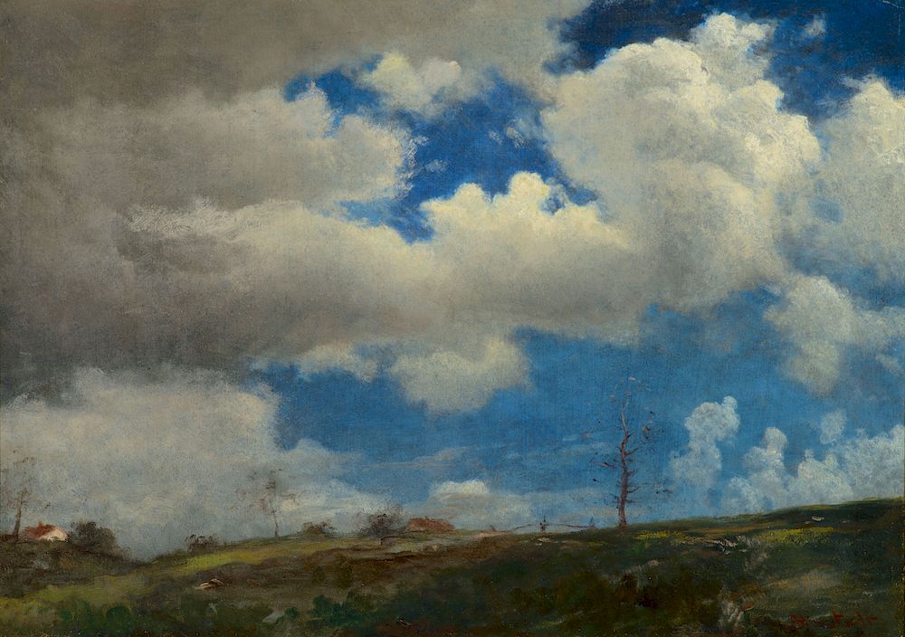 Appraisal: Albert Bierstadt - Incoming Clouds Exclusive on Bidsquare Albert Bierstadt