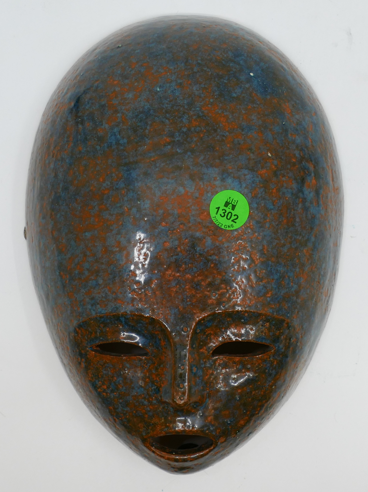 Appraisal: Ethane Nidart Mid Century Pottery Mask Plaque ''