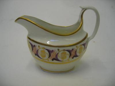 Appraisal: A COALPORT PORCELAIN JUG early th century of boat form