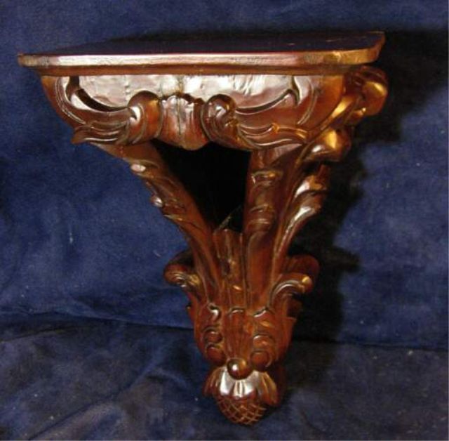 Appraisal: LARGE HEAVILY CARVED SHELF