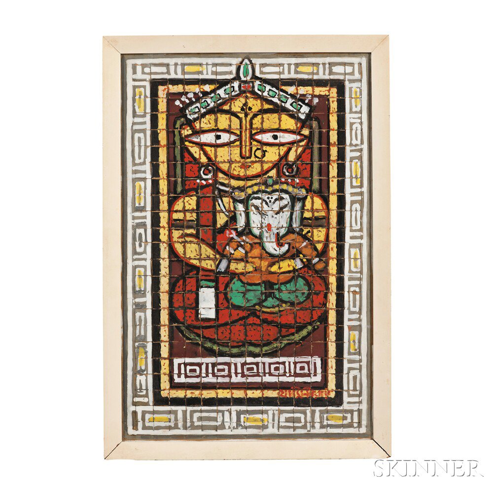 Appraisal: Jamini Roy - Painting India th century depicting the Goddess