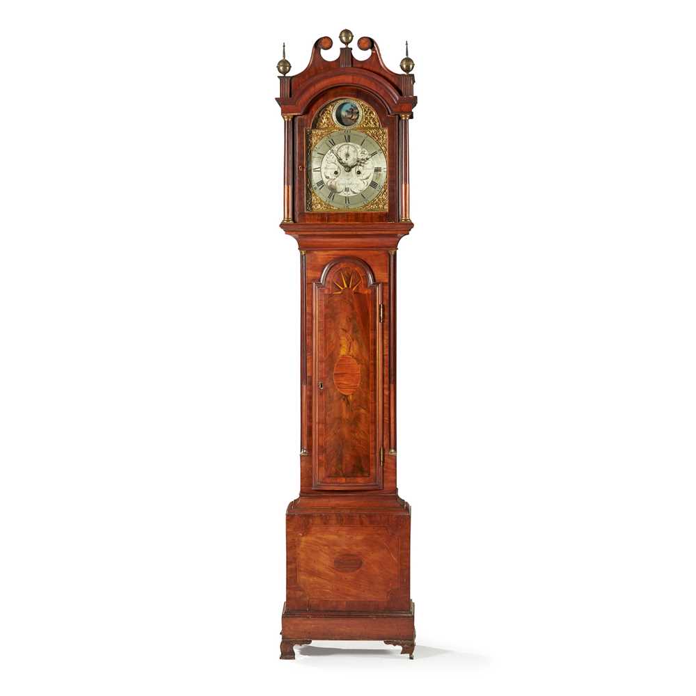 Appraisal: GEORGE III MAHOGANY LONGCASE AUTOMATON CLOCK THOMAS PARNELL CANTERBURY LATE