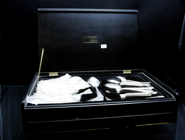 Appraisal: A Whitehill silver plated flatware service for eight in original