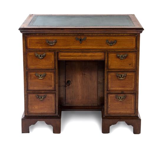 Appraisal: Sale Lot A George II Walnut Kneehole Desk th century