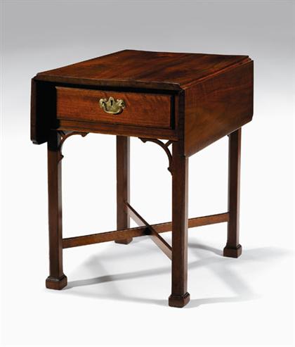 Appraisal: Chippendale mahogany pembroke table philadelphia - The rectangular top flanked