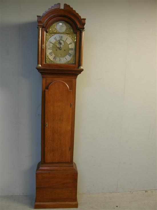 Appraisal: th century mahogany cased longcase clock by Peter Amyot of