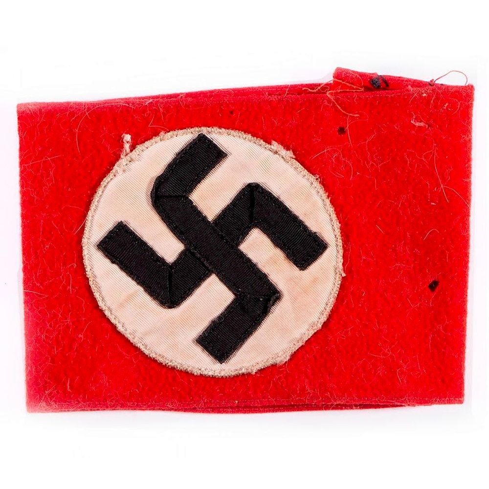 Appraisal: A WWII Nazi arm band A World War II Nazi