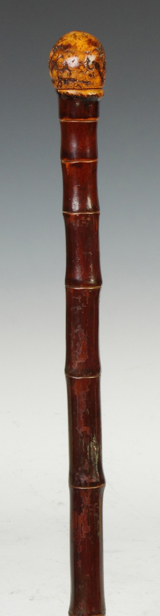 Appraisal: Bamboo Horse Measure Cane