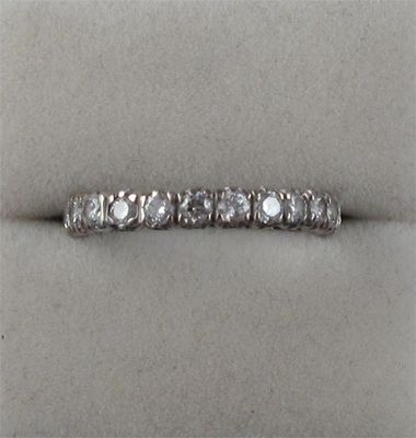 Appraisal: A diamond full circle eternity ring The circular cut diamonds