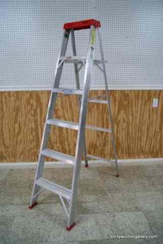 Appraisal: Werner ' Aluminum Folding Step LadderMade in the USA in