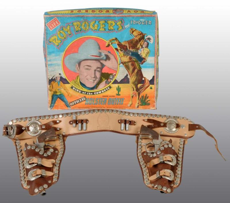 Appraisal: Roy Rogers Toy Holster Gun Set Description Includes original box