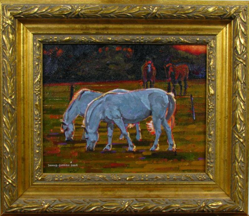 Appraisal: Donald Curran MO - x Oil on board signed lower